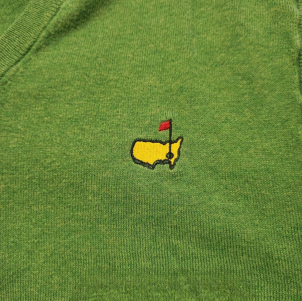 Masters Collection Mens Large Cotton/Casmere Sweater Vest in Masters Green